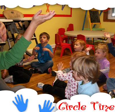 Circle Time with the children at giggles daycare of Bay Ridge Brooklyn