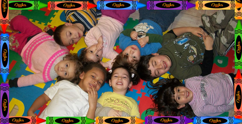 Our kids at Giggles Day Care having a good laugh before nap time